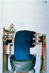 Fabric dye, from the book "Trujillo del Peru" or "Códice Martínez Compañón", by Baltazar Martinez Compañón y Bujanda, bishop of Trujillo (1782-1785)