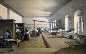 Florence Nightingale at Scutari Hospital in Turkey around 1855