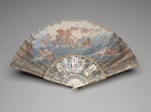 Folding fan with 