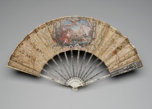 Folding fan with the Birth of Venus