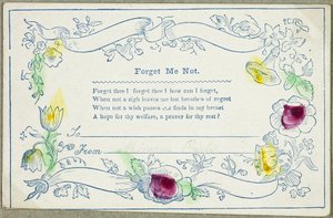 Forget Me Not (valentine) by Unknown artist