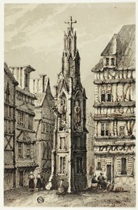 Fountain Tower in Old City by Unknown artist