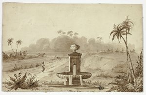 Fountain in Oasis by Unknown artist