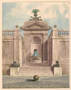 Fountain in a Niche by Unknown artist