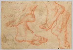 Four Studies of a Foot by Unknown artist