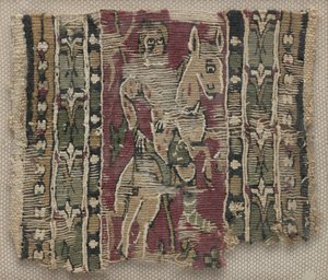 Fragment of a Clavus with Man on Horseback by Unknown artist