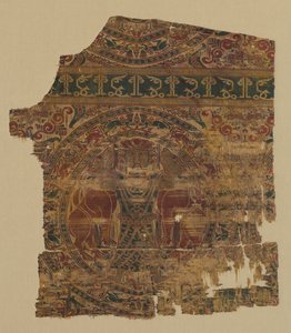 Fragment with Lion Strangler from a Dalmatic of Saint Bernard Calvo