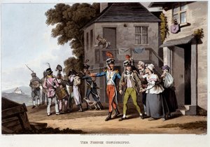 French conscripts, circa 1814 - in “Historical, military and naval anecdotes and incidents that arrived at the arms of Great Britain and their allies, ending in Waterloo” by Edward Orne