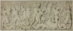 Frieze with Battle of the Amazons