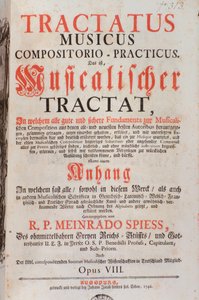 Frontispiece of Tractatus musicus, by Meinrad Spiess