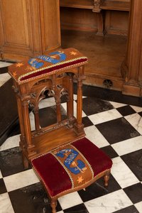 Furniture, Assistants Seat, Prie-Dieu Tapestry, 2nd Half 19th Century