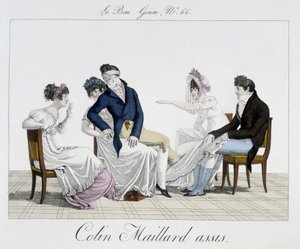 Game: Le Colin Maillard assis - in Le Bon genre, no. 65 by Unknown artist
