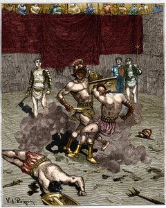 Gladiator Fight by Unknown artist