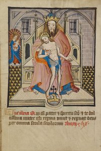 God the Father and Son with the Virgin by Unknown artist