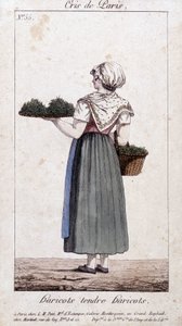 Green bean merchant - in Cris de Paris, early 19th century
