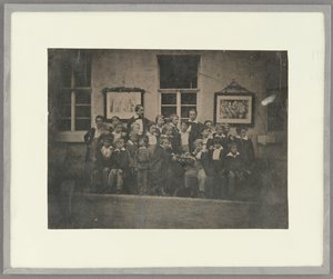 Group Portrait of School Boys and Their Teacher, Northern Germany by Unknown artist