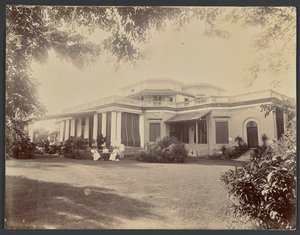 Group Portrait of Three Women and a Male Servant, India