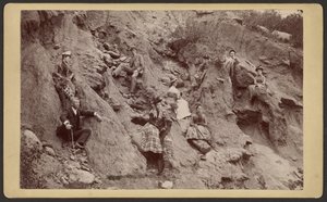 [Group Posed on Hillside]