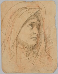Head of the Virgin by Unknown artist