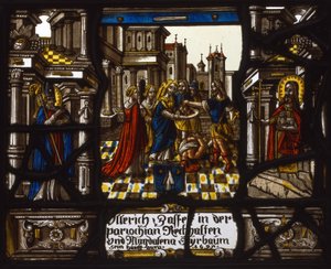 Heraldic Panel with the Beheading of Saint John the Baptist
