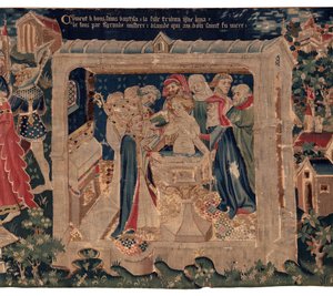 History of Saint Piat and Saint Eleuthère, Scene 13: Baptism of Blanda