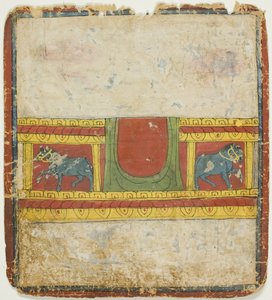Horse Throne, from a Set of Initiation Cards (Tsakali) by Unknown artist