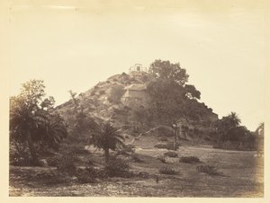 Hut on a Hillside, India by Unknown artist