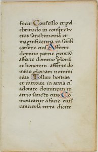 Illuminated Manuscript Leaf by Unknown artist