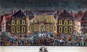 Illuminations of the Episcopal Palace of Strasbourg during the Stay of King Louis XV on 5/10/1744 by Unknown artist