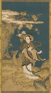 Immortal Magu with Deer and Peach Tree by Unknown artist