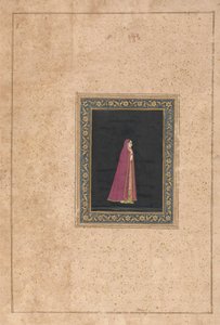 Indian Woman in Red and Gold Dress