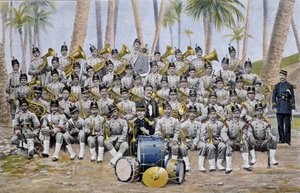 Infantry band in the Republic of Ecuador at the end of the 19th century by Unknown artist