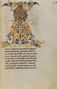 Inhabited Initial A by Unknown artist