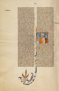 Initial A: Three Patriarchs by Unknown artist
