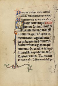 Initial G: The Newly Resurrected Gazing at the Dove of the Holy Spirit by Unknown artist