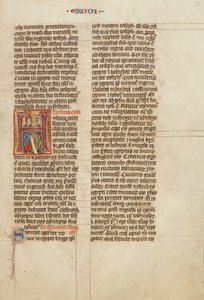 Initial H: Moses Speaking to the Israelites by Unknown artist