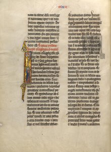 Initial I: Saint Mark with his Symbol