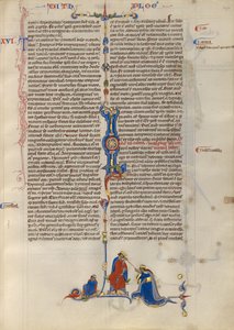 Initial L: Esther before King Ahausuerus by Unknown artist