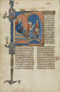 Initial N: King James I of Aragon Overseeing a Court of Law by Unknown artist