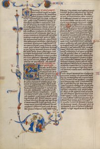 Initial O: Bishops and Monks by Unknown artist