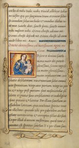 Initial O: The Virgin and Child by Unknown artist