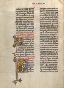 Initial P: Saint Paul and a Priest by Unknown artist