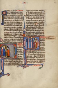 Initial Q: A Man Greeting Two Men from his Doorway; Initial Q: Two Men Fighting in Front of a House