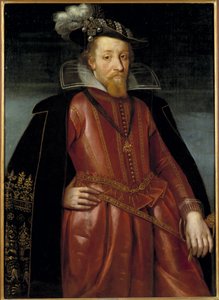 Portrait of King James I of England (1566-1625) by Unknown artist