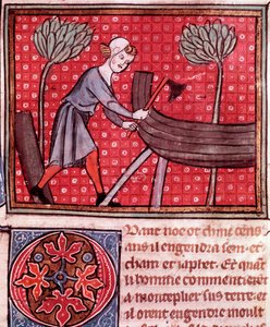 Construction of the Ark of Noah (detail) by Unknown artist