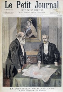 The Franco-English Convention: M. Paul Cambon and Lord Salisbury - in 