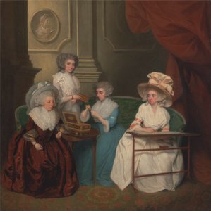 Lady Jane Mathew and Her Daughters by Unknown artist