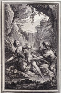 The Scamander River - in “Tales et nouvelles en vers” by Jean La Fontaine. 1762. by Unknown artist