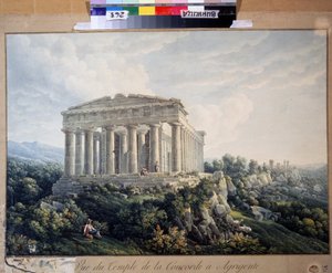 The Temple of Concordia in Agrigento by Unknown artist