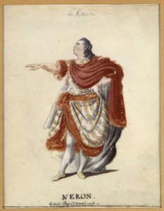 Lekain (Henri Louis Cain (Henri-Louis Le Kain) (1729-1778) as Nero in Racine